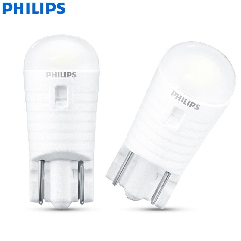 Philips LED T10 W5W 194 Ultinon Pro6000 4000K 6000K Bright White Auto Turn  Signal Lamps Car Interior Lamps No Error 11961, 2x - AliExpress