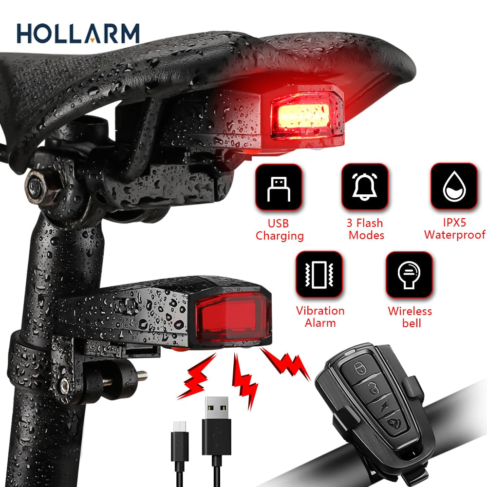 TheftBuster Bicycle Tail Light Anti-Theft Alarm Wireless Waterproof