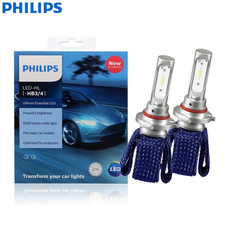 Philips Ultinon Pro9000 H1 H4 H7 LED H8 H11 H16 HB3 HB4 H1R2 Car Headlight  9005 9006 9012 5800K White 250% Bright LED Auto Lamps