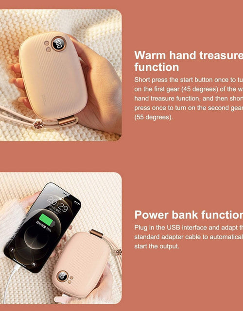 Load image into Gallery viewer, Revolight Health 10000mAh Power Bank Mini Electric Hand Warmer USB Rechargeable Winter Hand Heater
