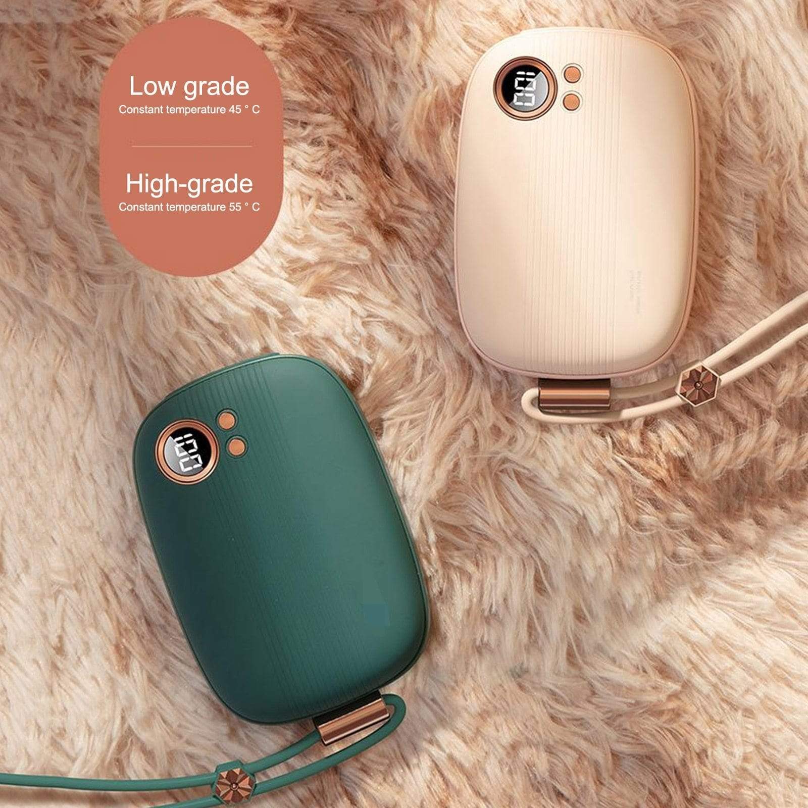 Revolight Health 10000mAh Power Bank Mini Electric Hand Warmer USB Rechargeable Winter Hand Heater