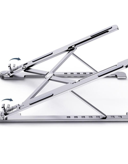 Load image into Gallery viewer, Revolight Laptop Stand 28cm-43cm Compact Collapsible Aluminium Adjustable and Folding Laptop Stand Non Slip
