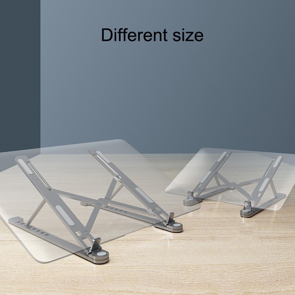 Revolight Laptop Stand 28cm-43cm Compact Collapsible Aluminium Adjustable and Folding Laptop Stand Non Slip