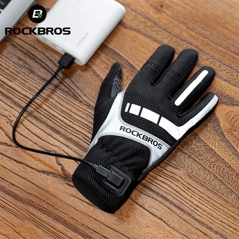 Revolight S Unisex Heated Cycling Gloves Touch Screen Breathable